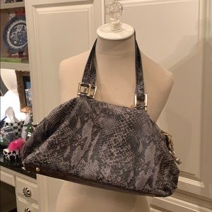 Snake print bag